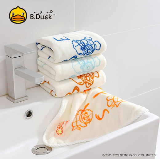 B.Duck小黄鸭珊瑚绒开心鸭毛巾74*37cm 788 商品图3