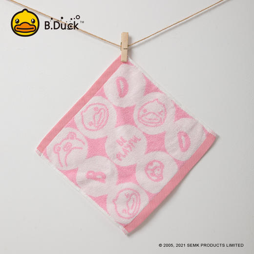B.Duck小黄鸭股纱提圆圈小方巾26*25cm 046 商品图0