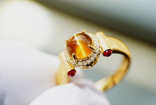 2.4ct 金绿猫眼戒指 商品图1