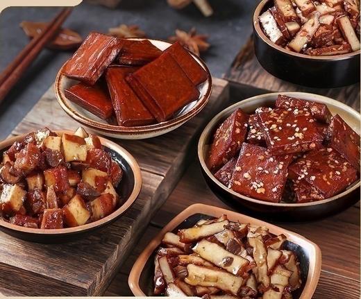 原本记忆平江香辣豆干湖南特产原味酱干380g 休闲零食小吃 家乡零食童年回忆零食小吃 商品图0
