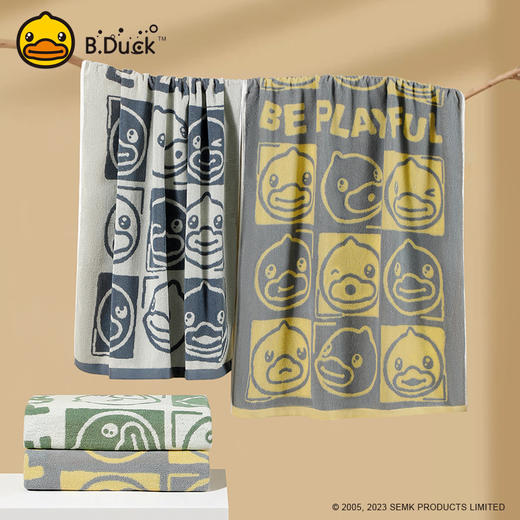 B.Duck小黄鸭游戏鸭大浴巾140*70cm 232 商品图1
