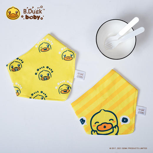 B.Duck小黄鸭三角口水巾42*20cm 531 商品图3