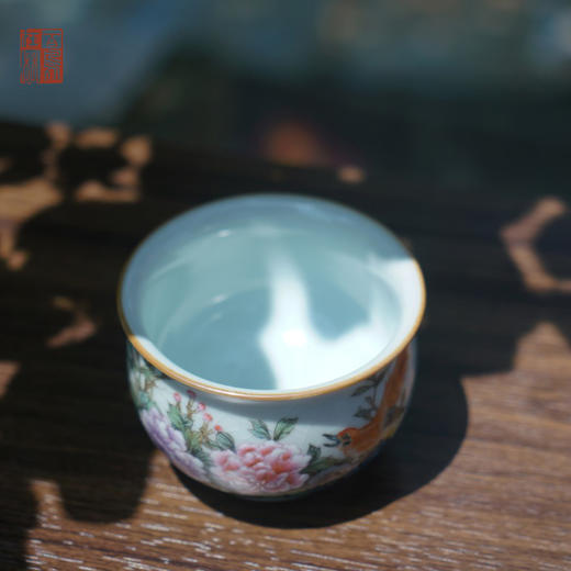 问鼎绪文汝窑玉露杯（富丽长春） 商品图1