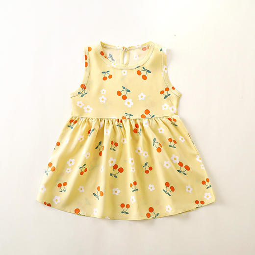 【满花设计，简约萌趣】女童公主裙 夏季新款 中小童连衣裙 韩版绵绸背心裙 女宝宝洋气吊带裙-QQ 商品图11
