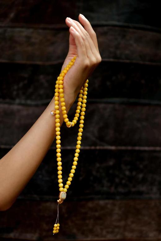 蜜蜡白玉葫芦念珠 商品图1