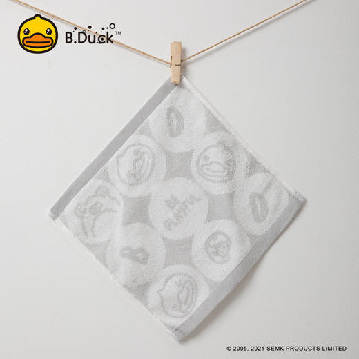 B.Duck小黄鸭股纱提圆圈小方巾26*25cm 046 商品图1