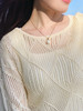 【百图lulu定制】【白月光针织衫】绝美 慵懒风 镂空宽松 长袖针织衫 商品缩略图10
