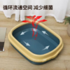 【送猫砂铲】北欧风半封闭猫砂盆优质黄绿色猫厕所防外溅/个 商品缩略图3