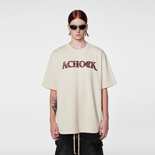 【Achock官方店】潮牌异域民族风花纹印花短袖新款复古高克重T恤 商品图1