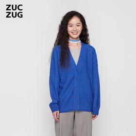 ZUCZUG马海毛镂空横机开衫z0213kj01吊牌价2150元