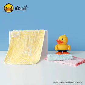 B.Duck小黄鸭泡泡纱可爱鸭儿童毛巾52*26cm 569