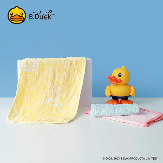 B.Duck小黄鸭泡泡纱可爱鸭儿童毛巾52*26cm 569 商品图0