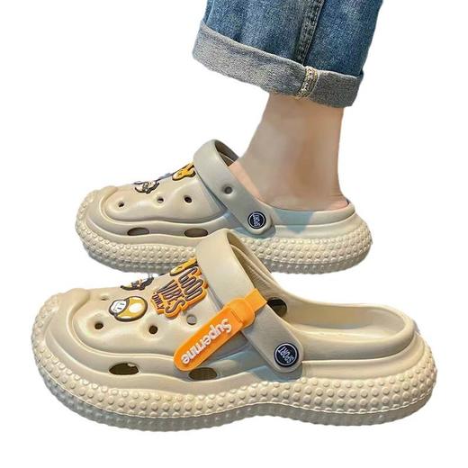 【洞洞鞋男居家鞋】家用包头鞋 青少年EVA拖鞋 镂空沙滩鞋凉拖鞋  商品图4