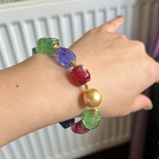 22.13g 雕刻碧玺手链 商品图7