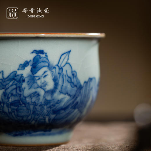 问鼎鼎青青花韫珠杯（钟馗醉酒）（缺货） 商品图1