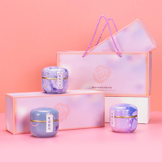 教师节日茶叶礼品 罐装玫瑰红糖姜茶茉莉绿茶花茶伴手礼礼盒花茶养生茶公司礼品送长辈礼物 商品图2