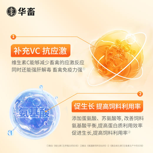 华畜氨基酸多维葡萄糖粉畜禽猪牛羊抗应激养殖鸡鸭鹅饲料添加剂 商品图2