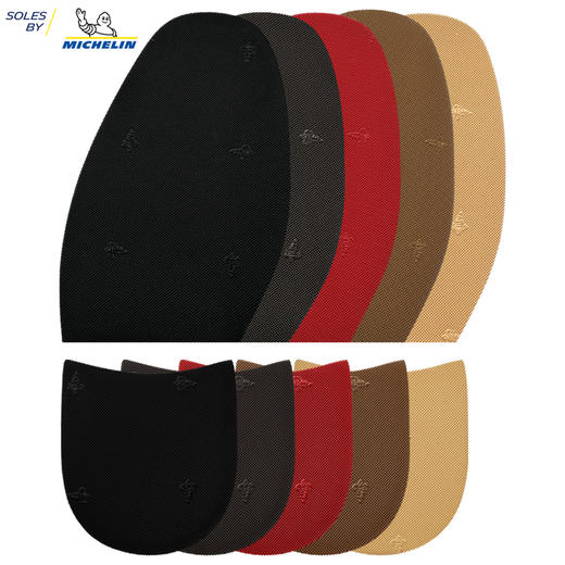 进口鞋底源自米其林布纹前掌后跟皮鞋休闲鞋鞋材修鞋换底 商品图0