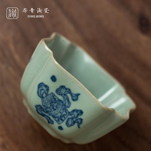 问鼎鼎青青花四叶杯（琴棋书画）（缺货） 商品图2