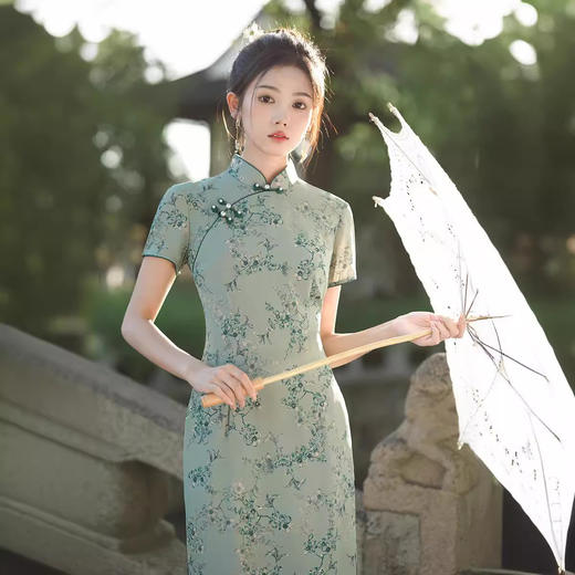 改良新中式文艺修身，中国风素雅日常旗袍XL232 商品图3