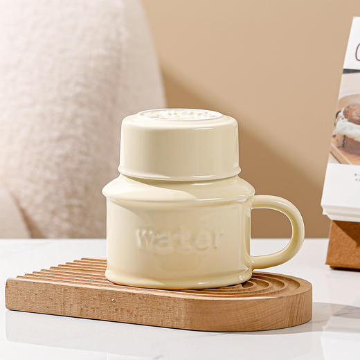 【马克杯带盖可爱水壶造型】陶瓷杯子 家用办公室水杯 七夕情人节情侣礼物 商品图5