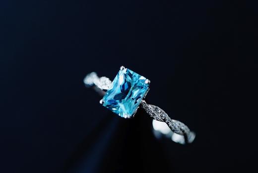 0.8ct 海蓝宝戒指 商品图6