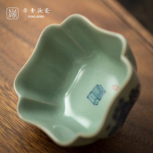 问鼎鼎青青花四叶杯（琴棋书画）（缺货） 商品图1