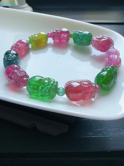 27.4g 雕刻碧玺手链 商品图0