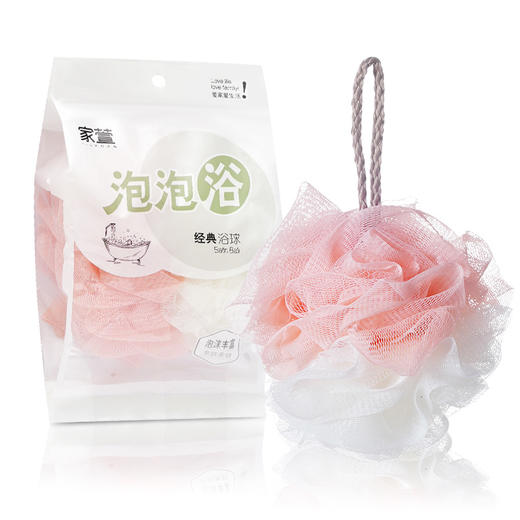 2件9.9包邮！浴花浴球不散花 加大沐浴洗澡巾 搓背彩色泡泡浴双色浴花球 商品图3