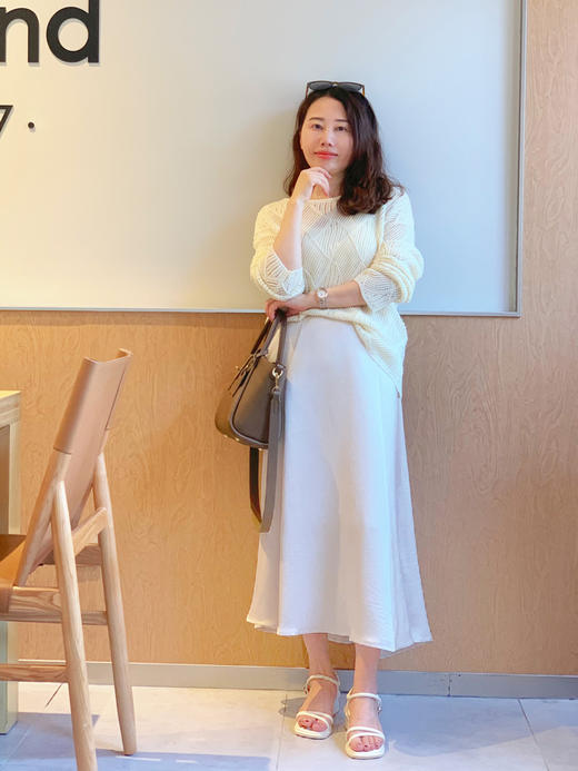 【百图lulu定制】【白月光针织衫】绝美 慵懒风 镂空宽松 长袖针织衫 商品图1