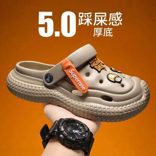 【洞洞鞋男居家鞋】家用包头鞋 青少年EVA拖鞋 镂空沙滩鞋凉拖鞋  商品图1