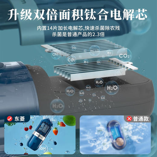 【小家电】东菱Donlim果蔬清洗机蔬菜水果去农残净化器家用洗菜消毒神器食材清洁机无线便携 DL-1212 HF 商品图2