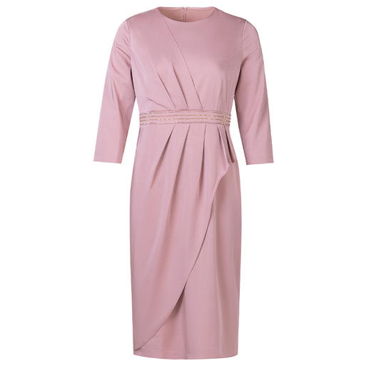 DY Q6626礼服裙中长款高端阔太太洋气显瘦连衣裙 商品图4