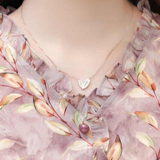 时尚木耳边印花连衣裙QYM-LRX-NF8110-Y 商品图3