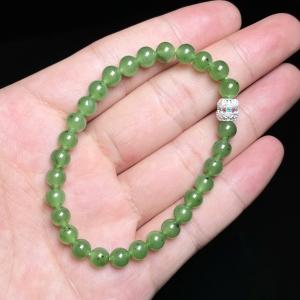 碧玉单圈-合金转运桶圆珠 商品图0