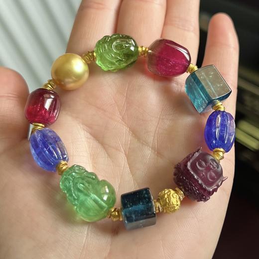 22.13g 雕刻碧玺手链 商品图2