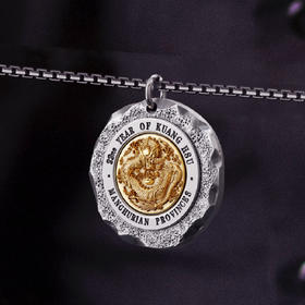 《龙行天下》钛钢项链，百搭饰品，男女佩戴