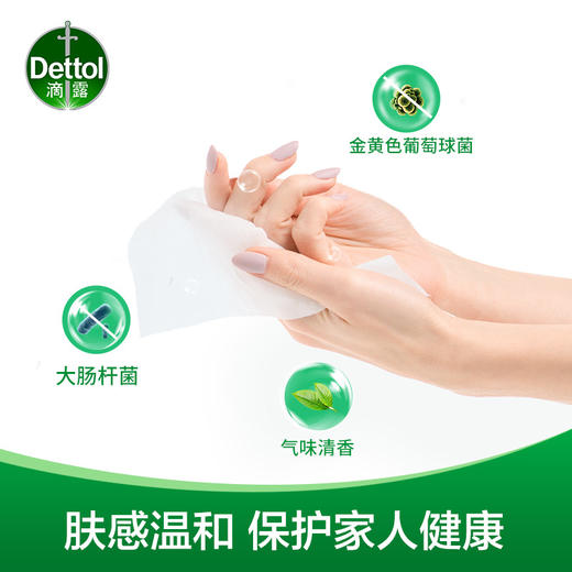 Dettol/滴露Kitty猫卫生湿巾10片小包便携旅行装成人儿童消毒湿纸巾 商品图3