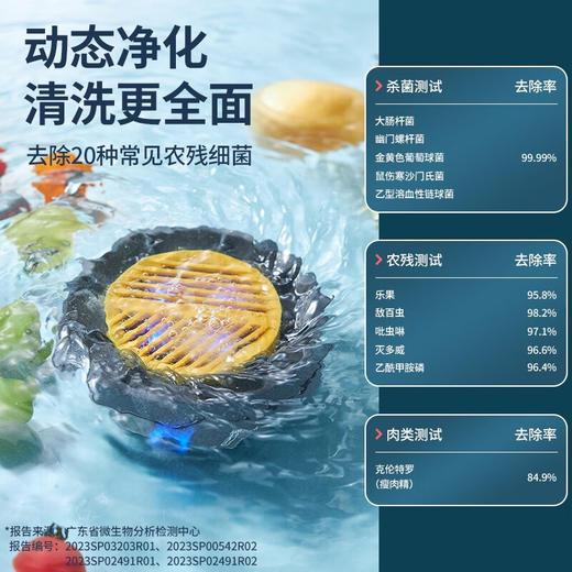 【小家电】东菱Donlim果蔬净化清洗机 涡轮式清洗杀菌消毒神器 除菌除农残家用洗水果解毒机净化器DL-1326 商品图5