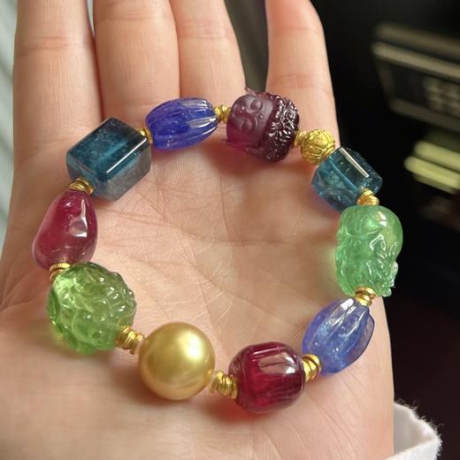 22.13g 雕刻碧玺手链 商品图6