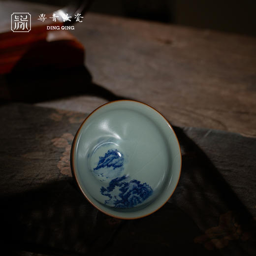 问鼎鼎青青花宋盏杯（山水）（缺货） 商品图1