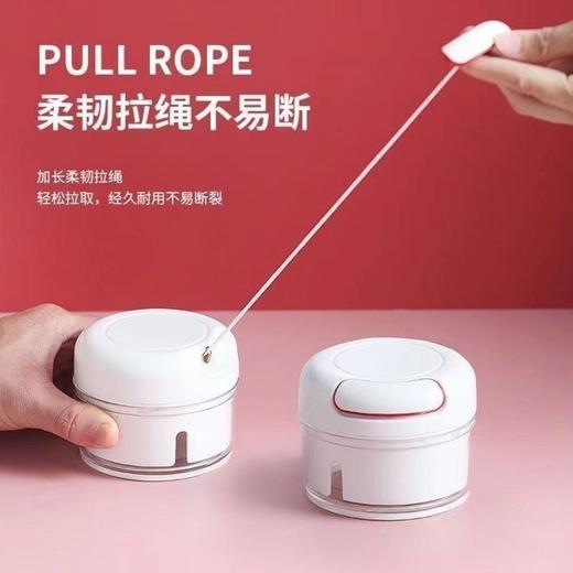 【厨房好帮手！手拉碎菜器】抖音厨房拉蒜神器家用迷你手动打蒜机肉馅绞肉机辣椒姜蒜泥蒜蓉机，食品级不锈钢刀片。ry 商品图2