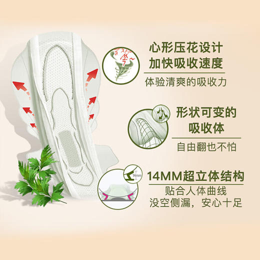 贵艾郎舒柔安睡加长夜用卫生巾42cm*10片/112102 体验清爽的吸收力 商品图1