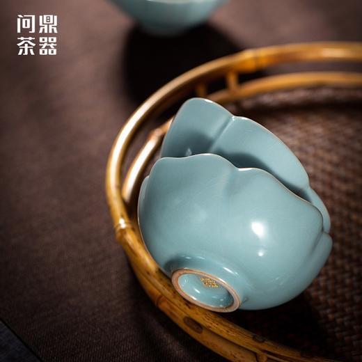 问鼎茶器丽人行汝窑菊纹杯 莲花杯 梅花杯（缺货） 商品图3