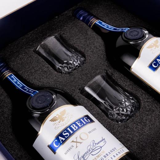 疯抢中！！【法国进口】卡斯贝格·蓝轩XO白兰地 1.5L大瓶装 赠高端礼盒+2个酒杯 商品图2