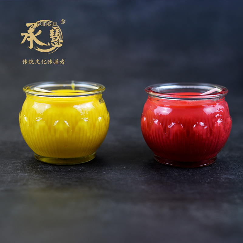 平口莲花酥油灯1天