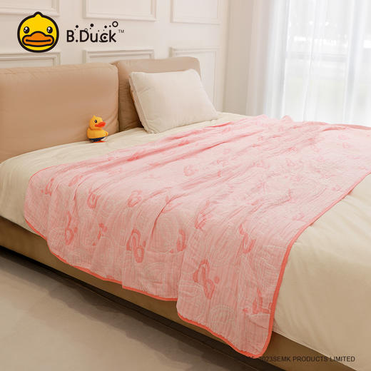 B.Duck小黄鸭泡泡纱可爱鸭毛巾被215*160cm 226 商品图1