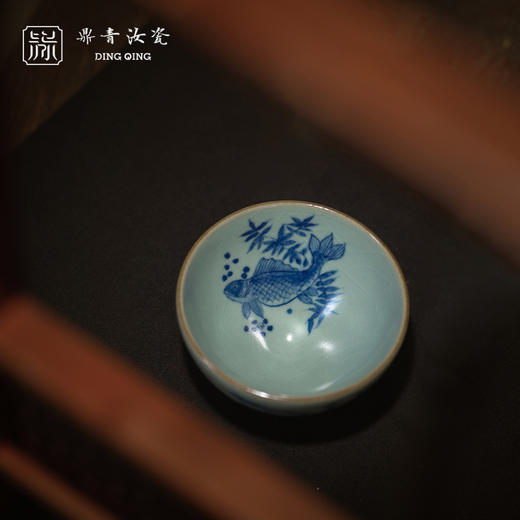 问鼎鼎青青花束罗杯(鱼游清镜）（缺货） 商品图3