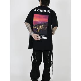 【Achock官方店】国潮原创夏印花短袖潮woo专属五分袖潮牌情侣t恤