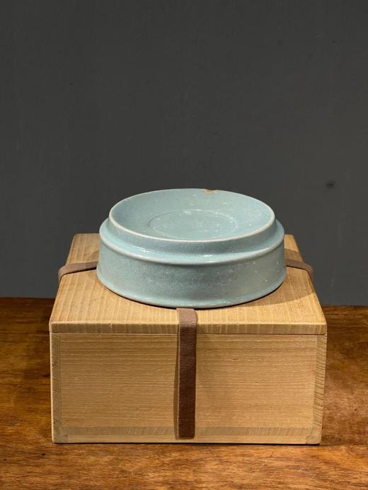 汝窑天青釉笔舔砚，顺丰包邮 商品图2